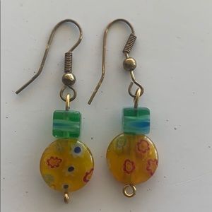 Murano glass handmade earrings BOHO unique